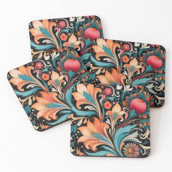 Item preview, Ottoman art in vivid colors III: A fusion of stylized floral motifs and vibrant geometric designs. designed and sold by InsaneLEDP.