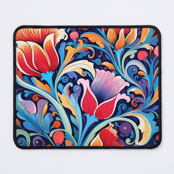 Item preview, Ottoman art in vivid colors IV: A fusion of stylized floral motifs and vibrant geometric designs. designed and sold by InsaneLEDP.