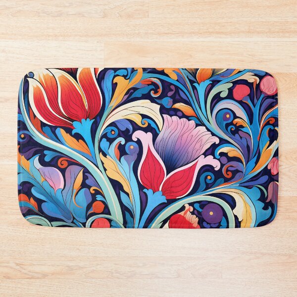 Item preview, Ottoman art in vivid colors IV: A fusion of stylized floral motifs and vibrant geometric designs. designed and sold by InsaneLEDP.