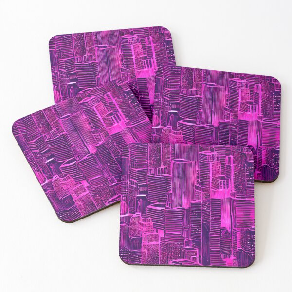 Item preview, Hot Pink Cityscape Thermal Pattern designed and sold by Miscelenious.