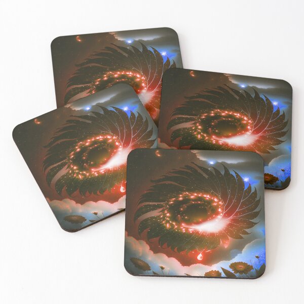 Item preview, Galaxy of Floral Petals Rotating in the Night Orange designed and sold by deniselynnimage.
