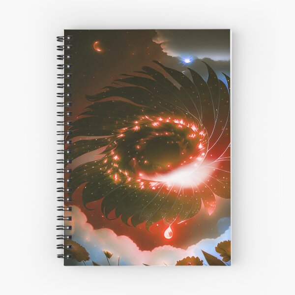 Item preview, Galaxy of Floral Petals Rotating in the Night Orange designed and sold by deniselynnimage.