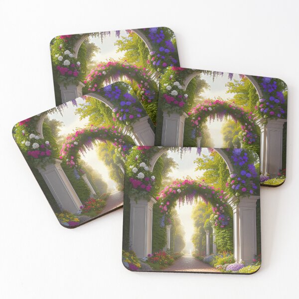 Item preview, Beautiful Garden Arch - Path with Stunning Looking Flowers and Greenery designed and sold by SassyClassyMe.