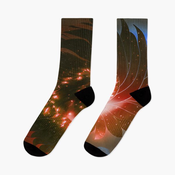 Item preview, Galaxy of Floral Petals Rotating in the Night Orange designed and sold by deniselynnimage.
