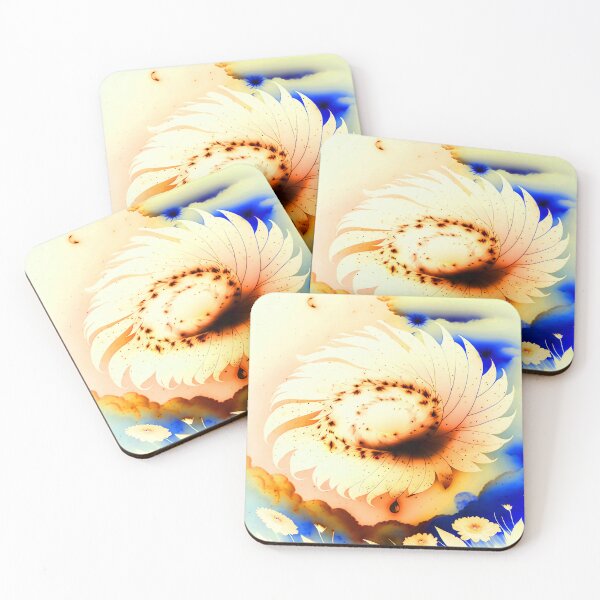 Item preview, Galaxy of Floral Petals Rotating in the Night Peach designed and sold by deniselynnimage.