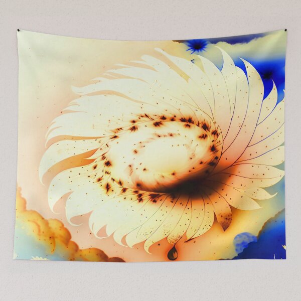 Item preview, Galaxy of Floral Petals Rotating in the Night Peach designed and sold by deniselynnimage.