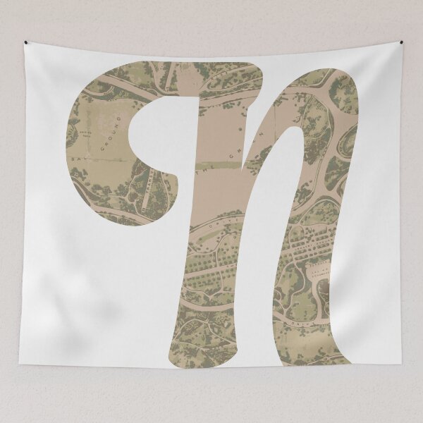 Item preview, Vintage Travel Letter N designed and sold by Wenkatdesigns.