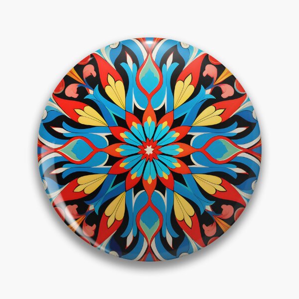 Item preview, Ottoman art in vivid colors VI: A fusion of stylized floral motifs and vibrant geometric designs. designed and sold by InsaneLEDP.