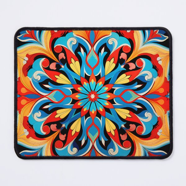 Item preview, Ottoman art in vivid colors VI: A fusion of stylized floral motifs and vibrant geometric designs. designed and sold by InsaneLEDP.