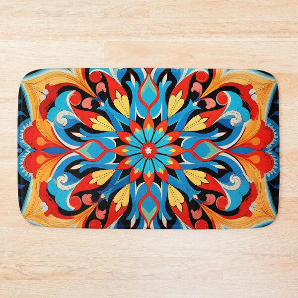 Item preview, Ottoman art in vivid colors VI: A fusion of stylized floral motifs and vibrant geometric designs. designed and sold by InsaneLEDP.