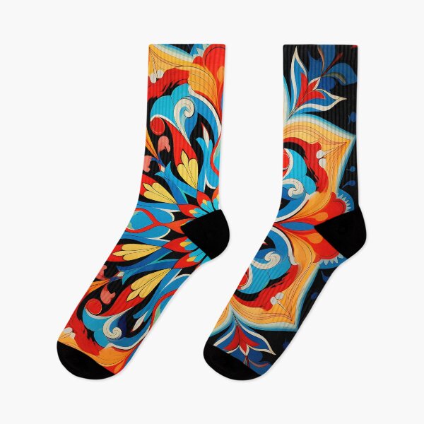 Item preview, Ottoman art in vivid colors VI: A fusion of stylized floral motifs and vibrant geometric designs. designed and sold by InsaneLEDP.