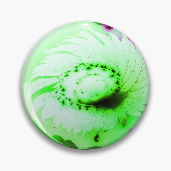 Item preview, Galaxy of Floral Petals Rotating in the Night Lime Green Flower Pink Highlights designed and sold by deniselynnimage.