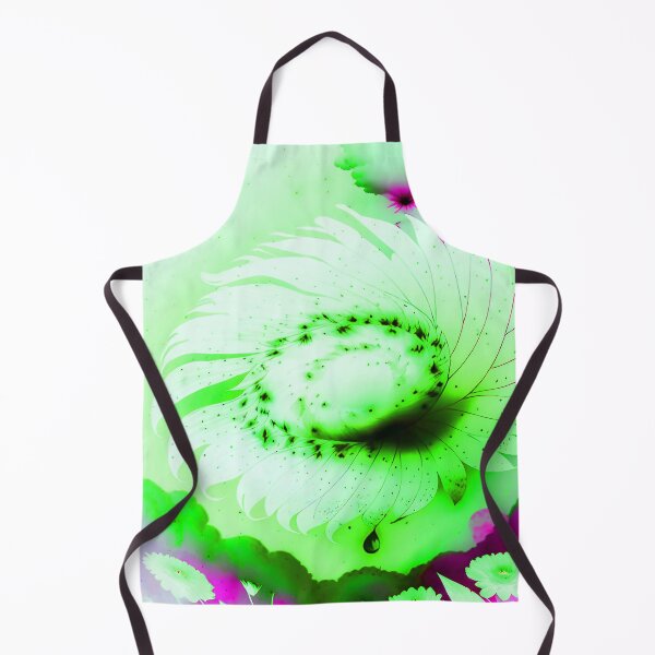 Item preview, Galaxy of Floral Petals Rotating in the Night Lime Green Flower Pink Highlights designed and sold by deniselynnimage.