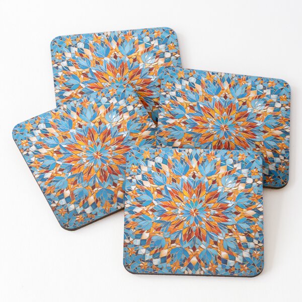 Item preview, Ottoman art in vivid colors VII: A fusion of stylized floral motifs and vibrant geometric designs. designed and sold by InsaneLEDP.