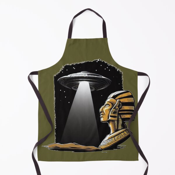 Item preview, Pharaoh looks at the UFO. designed and sold by BazbobMerch.