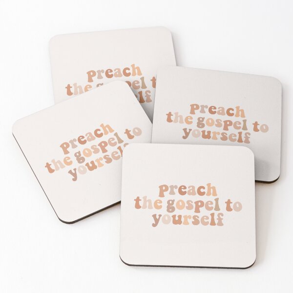 Item preview, preach the gospel to yourself neutral bubbly letters designed and sold by Kborek112.