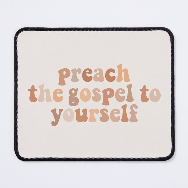Item preview, preach the gospel to yourself neutral bubbly letters designed and sold by Kborek112.