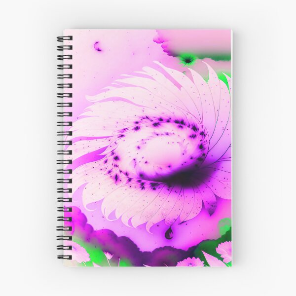Item preview, Galaxy of Floral Petals Rotating in the Night lavender and Green designed and sold by deniselynnimage.