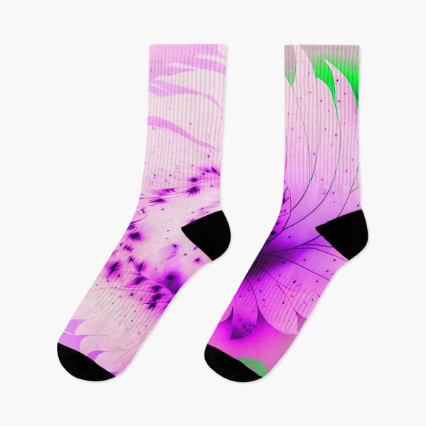 Item preview, Galaxy of Floral Petals Rotating in the Night lavender and Green designed and sold by deniselynnimage.