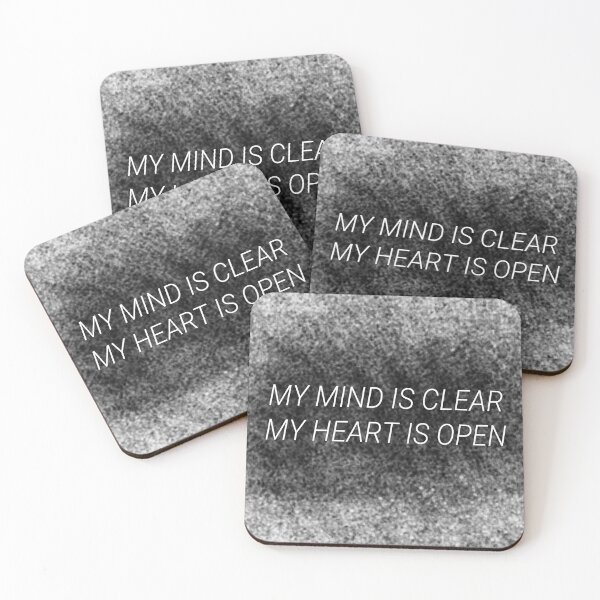 Item preview, MY HEART IS CLEAR, MY MIND IS OPEN. Motivative quote writing on the grunge stylish background. designed and sold by Creavision.