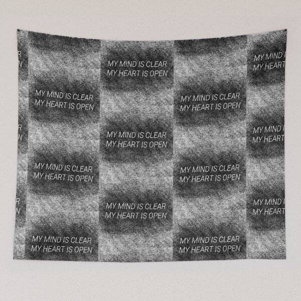 Item preview, MY HEART IS CLEAR, MY MIND IS OPEN. Motivative quote writing on the grunge stylish background. designed and sold by Creavision.