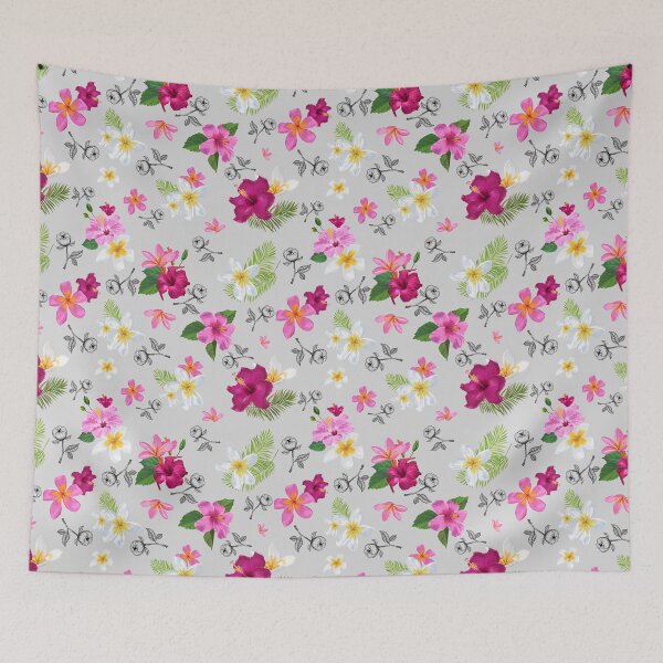 Item preview, Tropical floral print designed and sold by Caribelle.