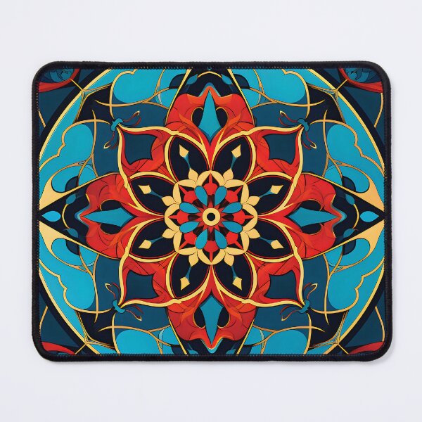 Item preview, Ottoman art in vivid colors VIII: A fusion of stylized floral motifs and vibrant geometric designs. designed and sold by InsaneLEDP.