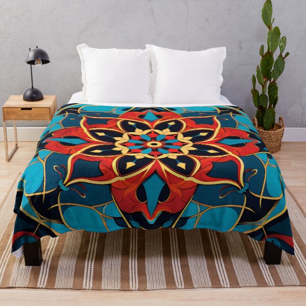 Item preview, Ottoman art in vivid colors VIII: A fusion of stylized floral motifs and vibrant geometric designs. designed and sold by InsaneLEDP.