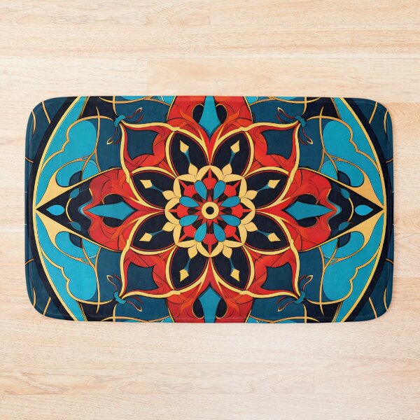 Item preview, Ottoman art in vivid colors VIII: A fusion of stylized floral motifs and vibrant geometric designs. designed and sold by InsaneLEDP.