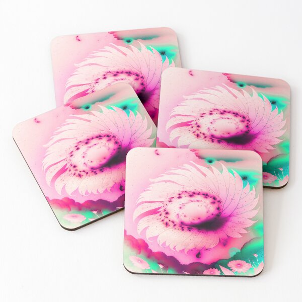 Item preview, Galaxy of Floral Petals Rotating in the Night Inverted Pink designed and sold by deniselynnimage.
