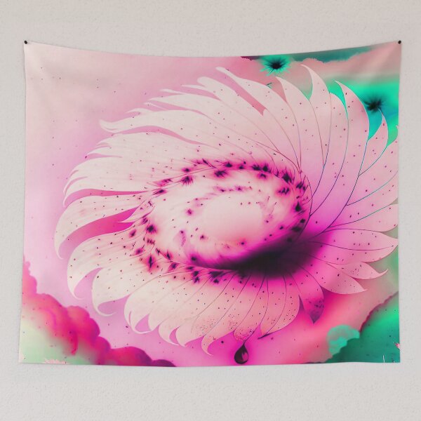 Item preview, Galaxy of Floral Petals Rotating in the Night Inverted Pink designed and sold by deniselynnimage.