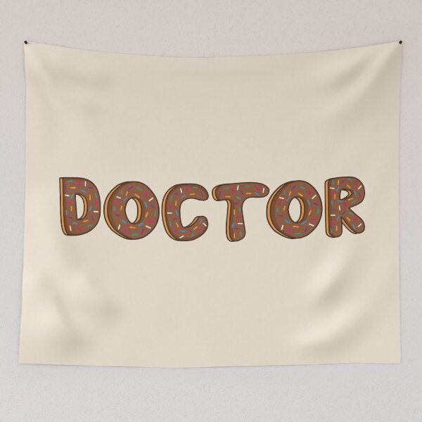 Item preview, Doctor Word Shaped Like Chocolate Donuts designed and sold by ITCHAWAWAA.