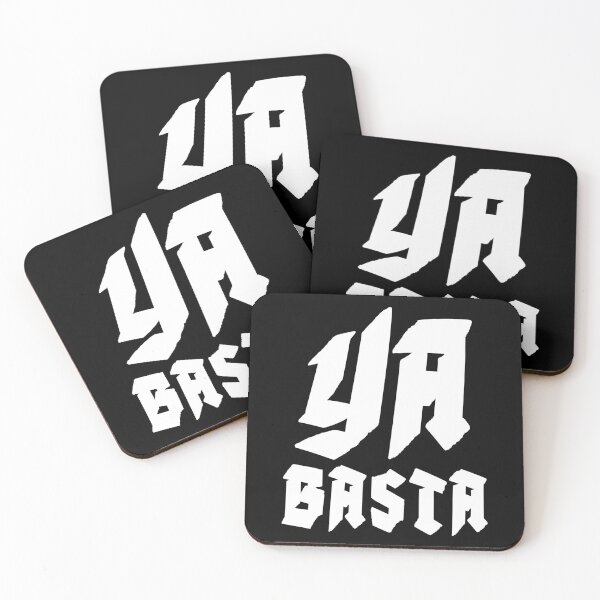 Item preview, YA BASTA - ENOUGH IS ENOUGH. SQUARE. WHITE. designed and sold by 5hertz.
