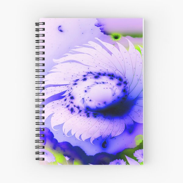 Item preview, Galaxy of Floral Petals Rotating in the Night Blue and Green designed and sold by deniselynnimage.