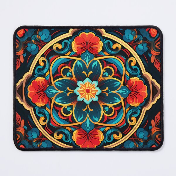 Item preview, Ottoman art in vivid colors IX: A fusion of stylized floral motifs and vibrant geometric designs. designed and sold by InsaneLEDP.