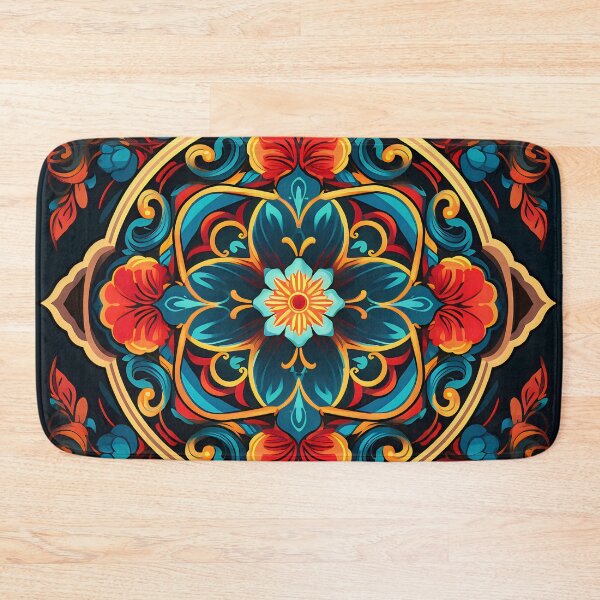 Item preview, Ottoman art in vivid colors IX: A fusion of stylized floral motifs and vibrant geometric designs. designed and sold by InsaneLEDP.