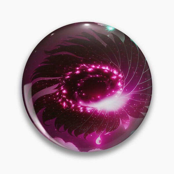 Item preview, Galaxy of Floral Petals Rotating in the Night Hot Pink Mint Green designed and sold by deniselynnimage.