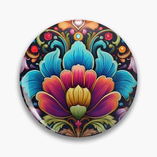 Item preview, Ottoman art in vivid colors X: A fusion of stylized floral motifs and vibrant geometric designs. designed and sold by InsaneLEDP.