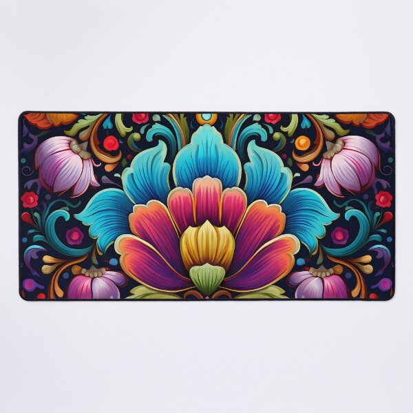Item preview, Ottoman art in vivid colors X: A fusion of stylized floral motifs and vibrant geometric designs. designed and sold by InsaneLEDP.