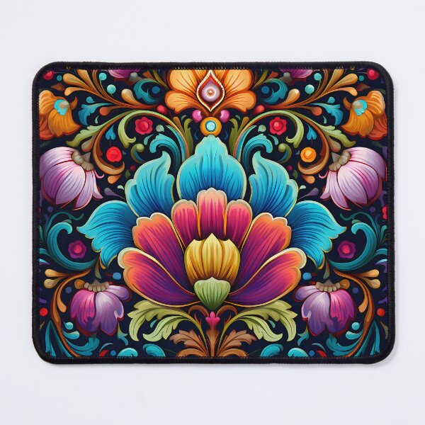 Item preview, Ottoman art in vivid colors X: A fusion of stylized floral motifs and vibrant geometric designs. designed and sold by InsaneLEDP.