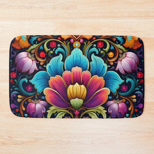 Item preview, Ottoman art in vivid colors X: A fusion of stylized floral motifs and vibrant geometric designs. designed and sold by InsaneLEDP.