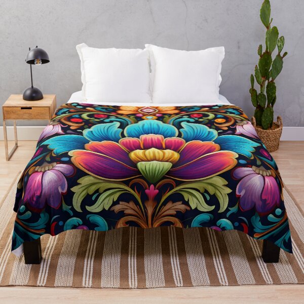 Item preview, Ottoman art in vivid colors X: A fusion of stylized floral motifs and vibrant geometric designs. designed and sold by InsaneLEDP.