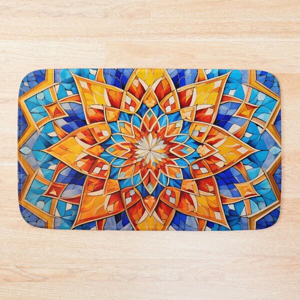 Item preview, Ottoman art in vivid colors XI: A fusion of stylized floral motifs and vibrant geometric designs. designed and sold by InsaneLEDP.