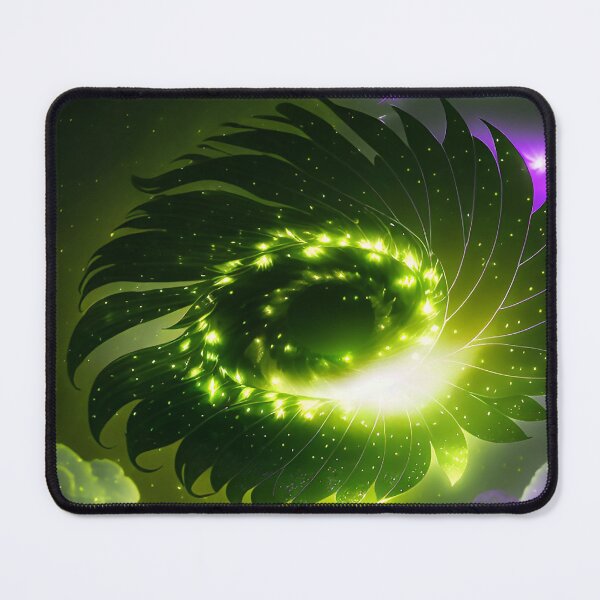 Item preview, Galaxy of Floral Petals Rotating in the Night Green designed and sold by deniselynnimage.