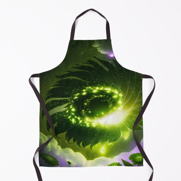 Item preview, Galaxy of Floral Petals Rotating in the Night Green designed and sold by deniselynnimage.