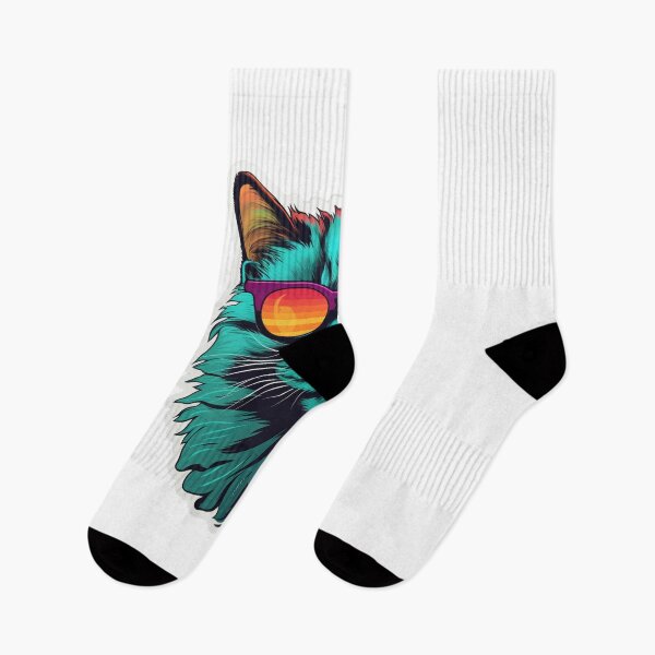 Item preview, Retro kitty with sunglasses vibin designed and sold by NateCF.