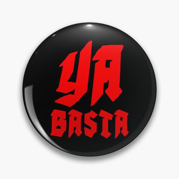 Item preview, YA BASTA - ENOUGH IS ENOUGH. SQUARE. RED. designed and sold by 5hertz.