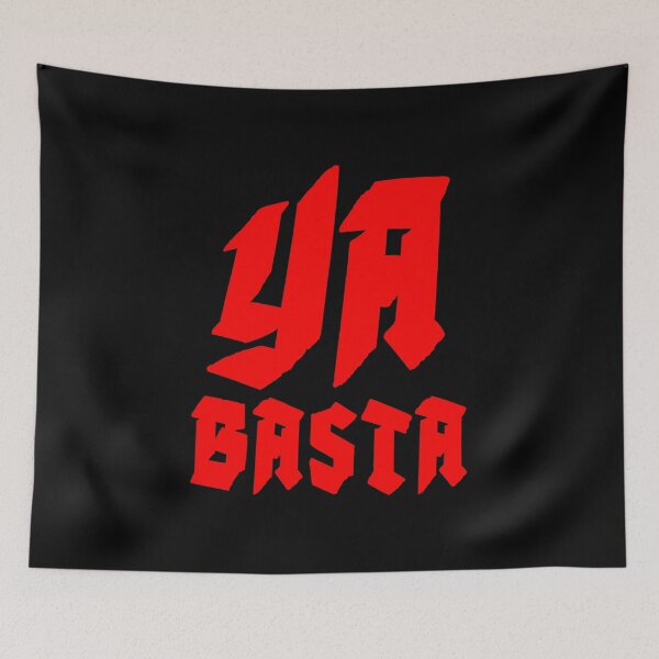 Item preview, YA BASTA - ENOUGH IS ENOUGH. SQUARE. RED. designed and sold by 5hertz.