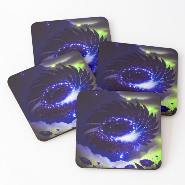 Item preview, Galaxy of Floral Petals Rotating in the Night Deep Purple Lime Green Highlights designed and sold by deniselynnimage.
