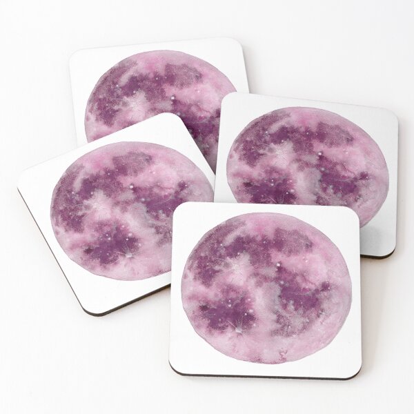 Item preview, Full Pink Moon Watercolor designed and sold by Elaine McGhee.